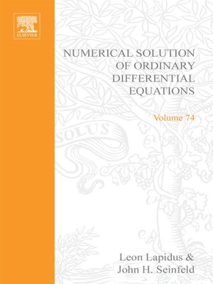 cover image of Numerical Solution of Ordinary Differential Equations